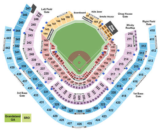 Suntrust Field Seating Chart